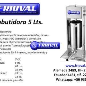 Embutidora Modelo TC5L (5 lt)